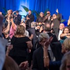 Crowd dancing at our annual benefit gala 