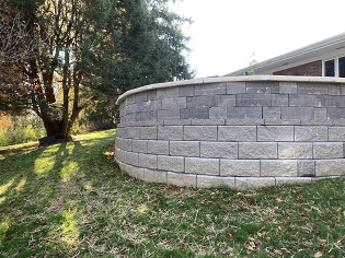 A retaining wall completed by Building Value