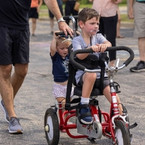 Child on adapted bike 