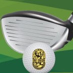 Graphic of a golf club and ball