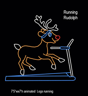 Running Reindeer display