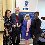 Easterseals accepts the Better Business Bureau's Thrive Award