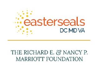 Easterseals DC MD VA and Richard E. and Nancy P. Marriott Foundation logos