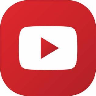 Red and white YouTube icon 