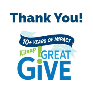 Text: Thank You! Image: Kitsap Great Give Logo
