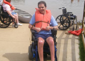 Easter Seals Tennessee client Michael sitting in wheelchair